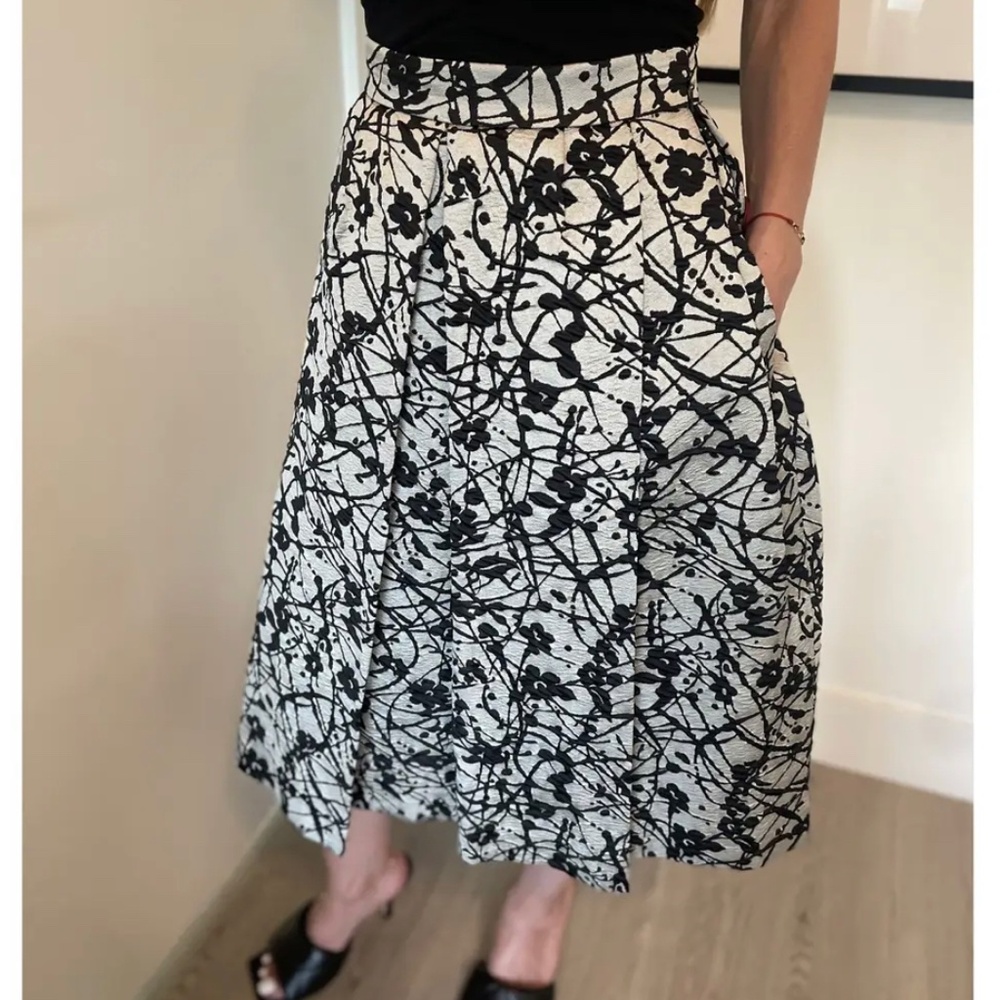 CH - Carolina Herrera High Waist Midi Skirt